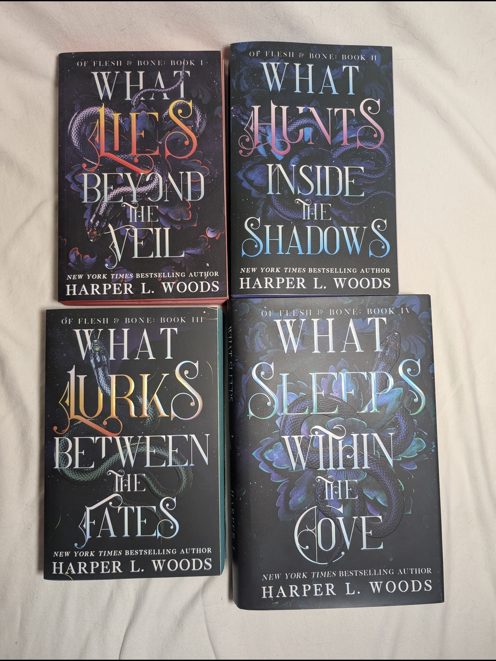 What Lies Beyond the Veil Quartet by Harper L. Woods - Multi-Color Covers